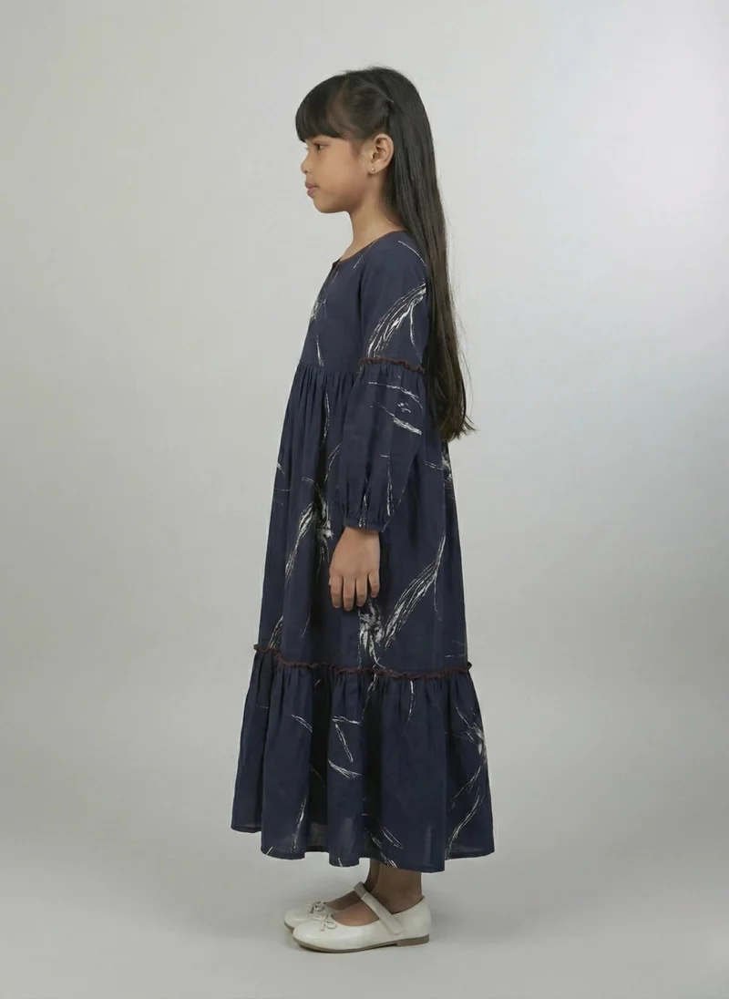 نور Midnight Bloom Mini Tiered Maxi