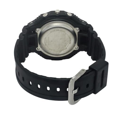 Helix by Timex Ana-Digital Watch for Man with Black Round Dial & Black Resin Bracelet Band Water Resistant Men's Wrist Watches - TWESK4700T - Image 5