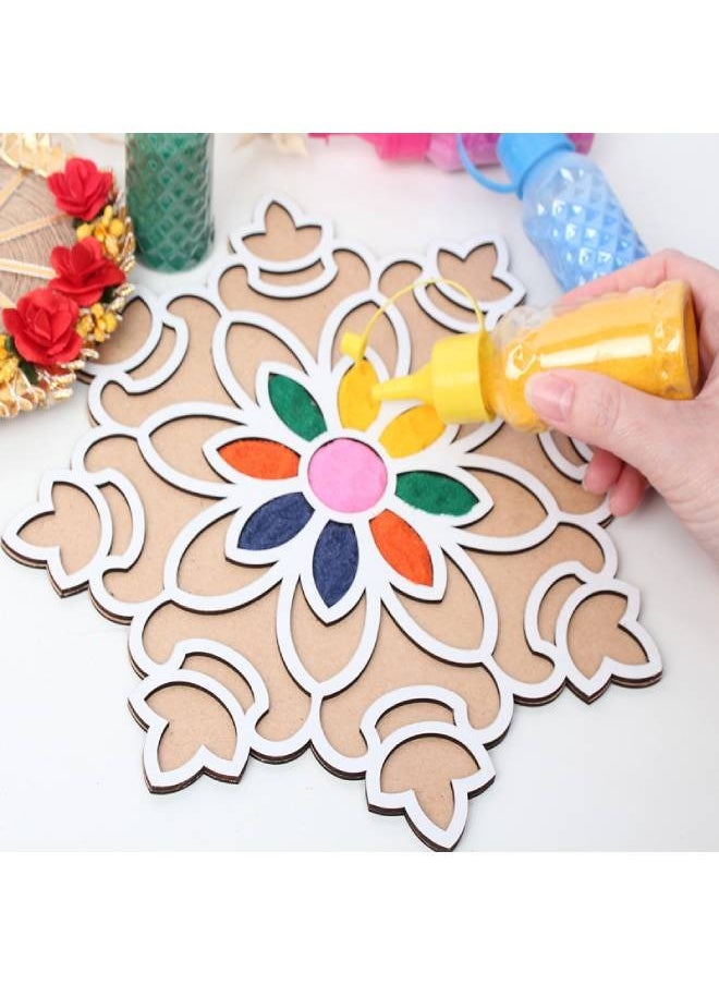 Madhoor قالب تصميم رنجولي بنمط ديا مصنوع من MDF 10x10 بوصة  - Image 2
