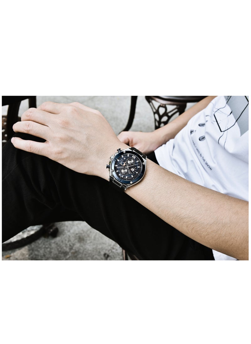 BENYAR - Watches for Men Watch Quartz Luxury Leather Waterproof Chronograph Watch 5151 - Image 1