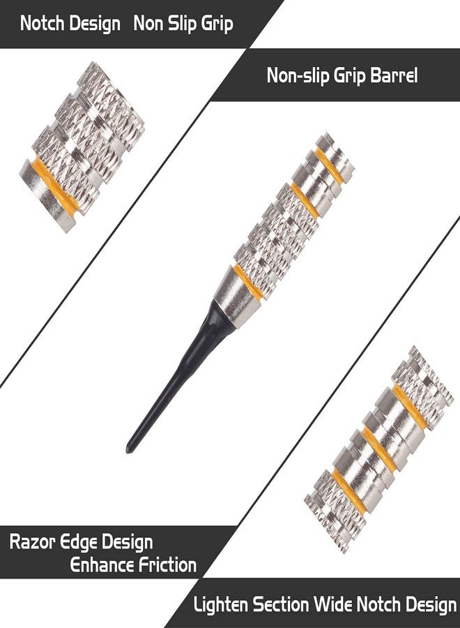 Turnart Darts Plastic Tip - Professional Soft Tip Darts Set for Electronic Dartboard 12 Pcs 18 Grams with 50 Extra Tips 24 Flights 2 Flight Protctors and Tool Kit Gift Darts (New) - Image 4