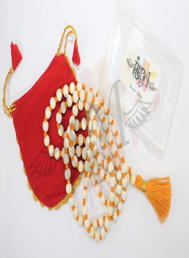IS4A Natural Tulsi Wood Holy Basil Hare Krishna Mala 108+1 Hindu Japa Necklaces Meditation Beads Rosary - Image 3