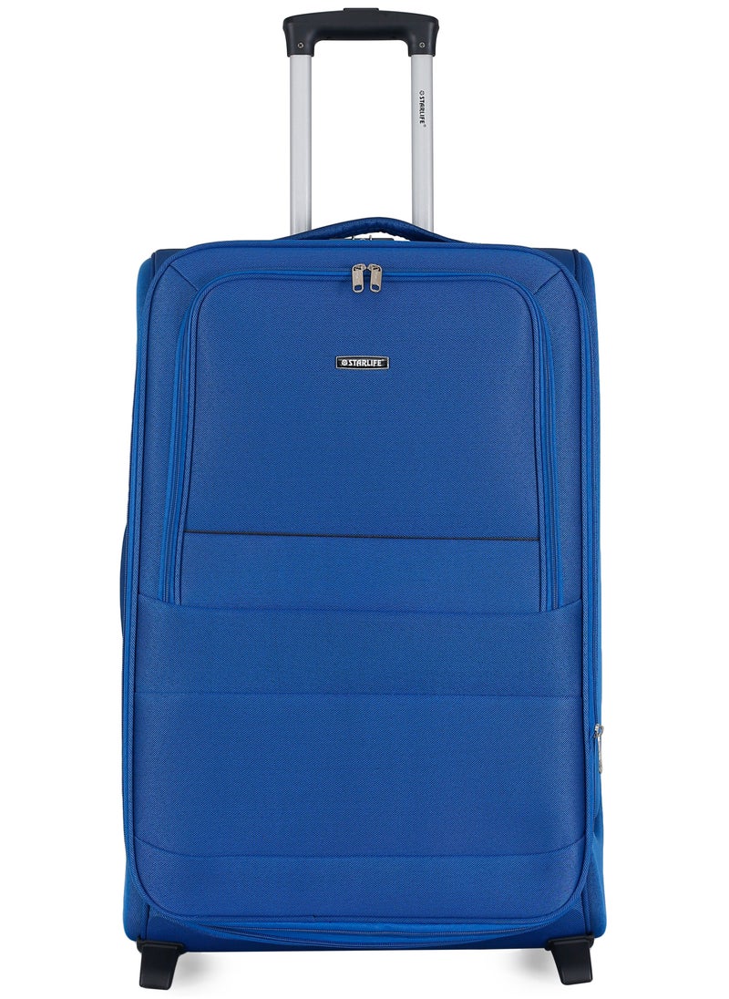 STARLIFE - Set of 3 Light Weight Polyester Trolley Luggage 2 Wheels With Number Lock 20,24,28 Inches - Image 1