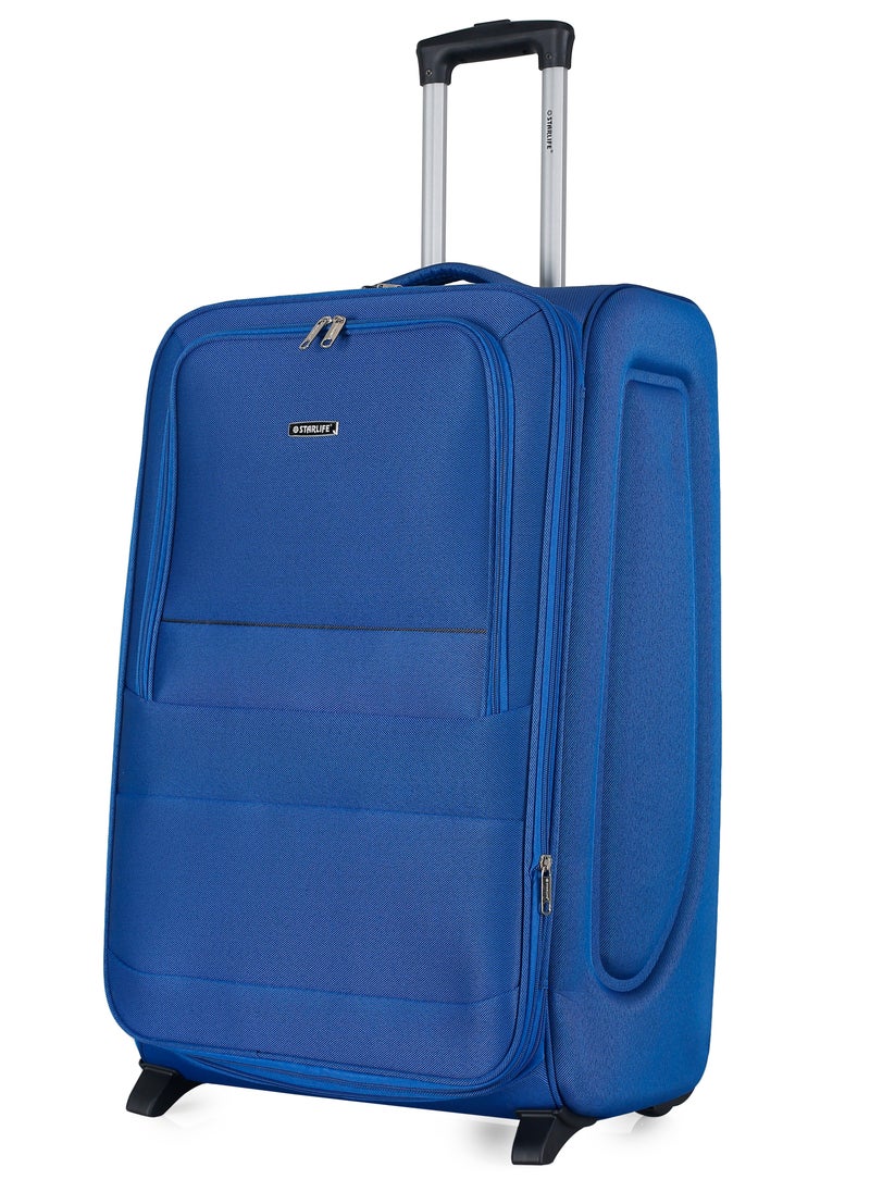 STARLIFE - Set of 3 Light Weight Polyester Trolley Luggage 2 Wheels With Number Lock 20,24,28 Inches - Image 1