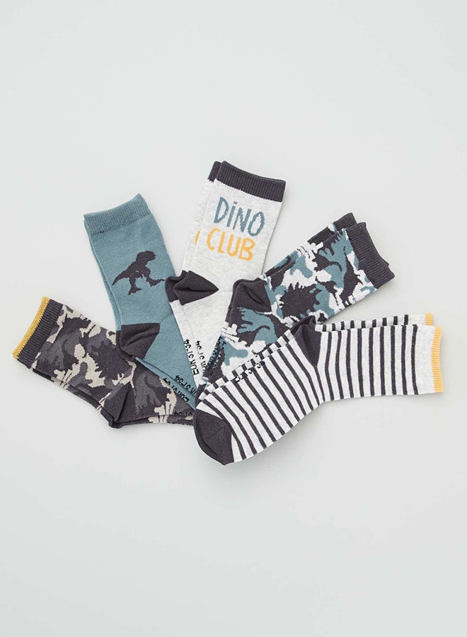 Kiabi Boy Pack Of 5 Pairs Of Printed Socks - Image 1
