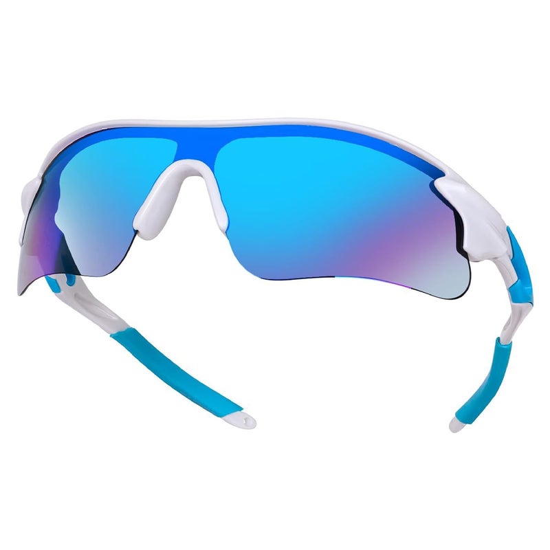 Dervin Non Polarized Oversized Sports Sunglasses for Men Women, Outdoor Cricket Cycling Hiking Fishing Sunglasses - Image 3