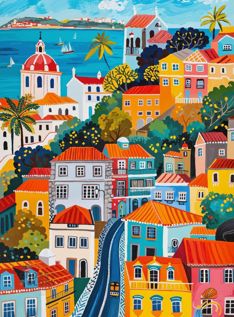 Cross & Glory Cross Glory 1000 Piece Jigsaw Puzzles for Adults Vibrant Vistas of Lisbon Folk Art Lisbon Puzzle Satin Finish Portugal Puzzle 1000 Pieces Ages 14 - Image 4