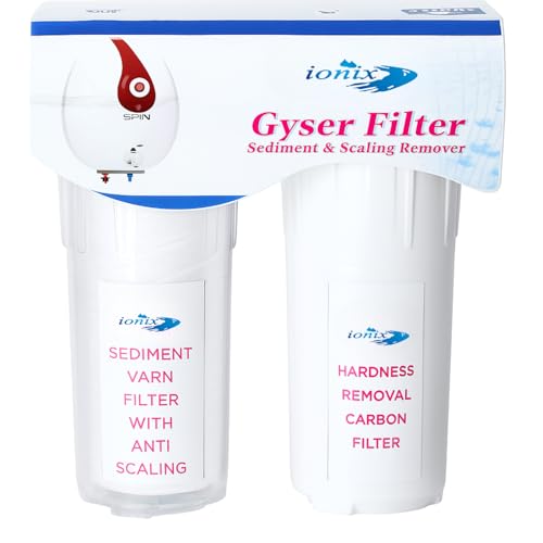 IONIX Geyser filter filter | Bathroom water softner for All water inlets, 1 Minute installation, Easy connection to Geyser inlet, Low & Easy maintenace - Image 2