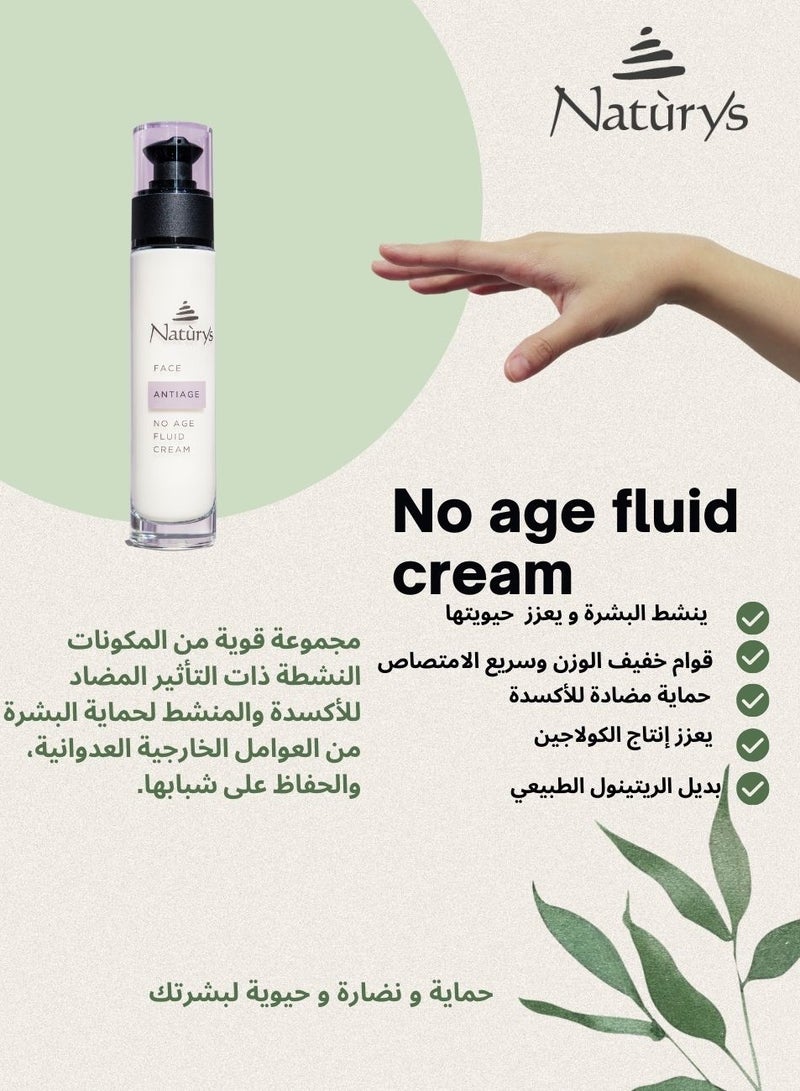 Naturys FACE NO AGE FLUID CREAM 50 ml Cream with with Peptides, Vitamin C and Bakuchiol  - Image 2