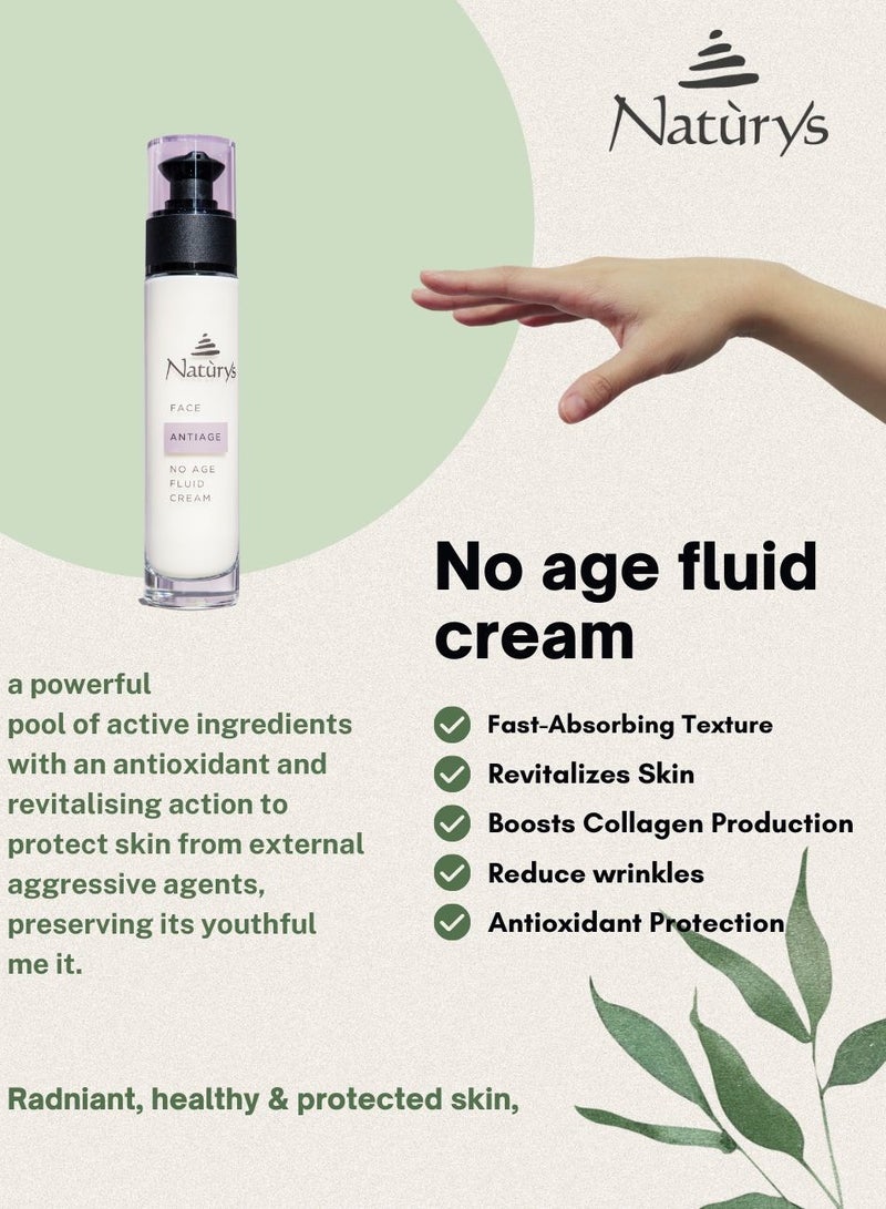 Naturys FACE NO AGE FLUID CREAM 50 ml Cream with with Peptides, Vitamin C and Bakuchiol  - Image 3