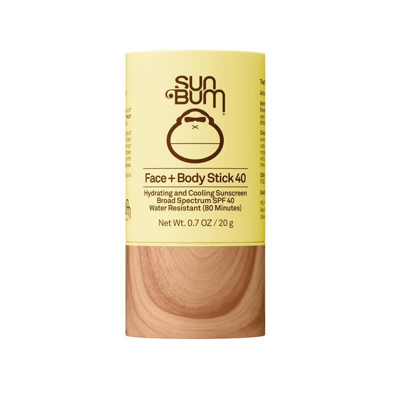 Sun Bum Original SPF 40 Cooling Face and Body Sunscreen Stick - Water resistant Broad Spectrum Facial Sunscreen - Hawaii 104 Act Compliant (Made Without Octinoxate & Oxybenzone) - Travel Size - 0.7 oz - Image 1