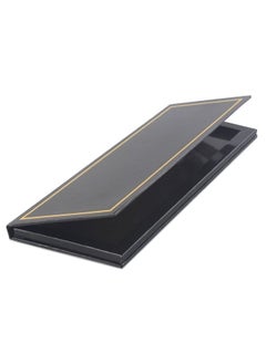 Empty Customizable Makeup Palette with Mirror and 10 Metal Stickers – Medium Size for Eyeshadows, Highlighters and Blushes