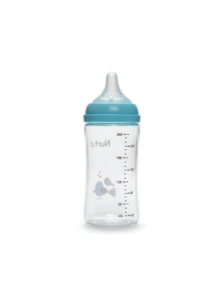 Nurtur-240Ml Pp Bottle With Wide Teat - Blue / Bird - Image 3