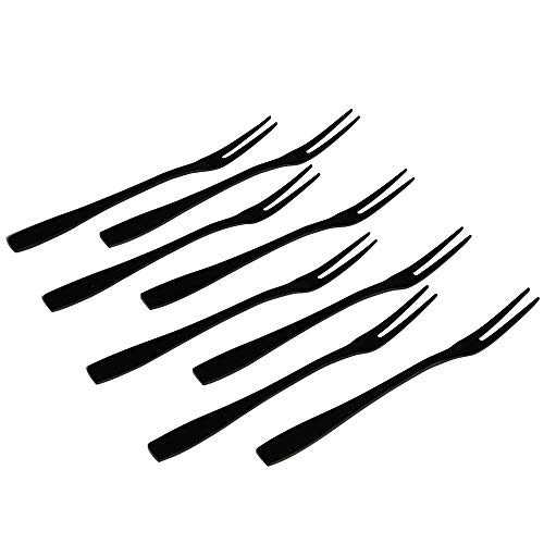 Teyyvn 8-Piece Fruit Forks, Stainless Steel 2-Prong Fork, Bistro Cocktail Fork - Image 1