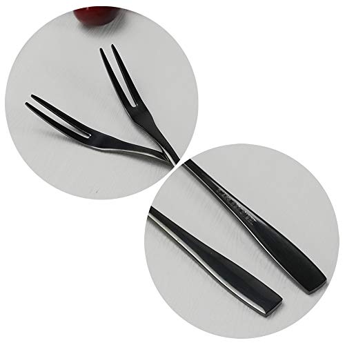 Teyyvn 8-Piece Fruit Forks, Stainless Steel 2-Prong Fork, Bistro Cocktail Fork - Image 3