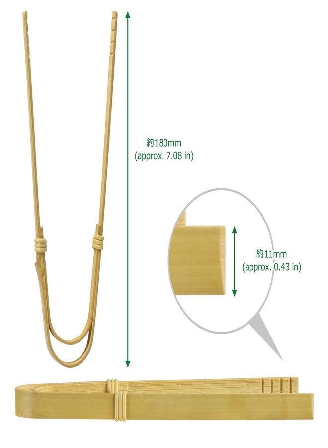 Morikuru Bamboo Tongs Made by Bending 7.28 in (185mm), Kitchen Tongs, Tabletop Items, Made in Japan - Image 2