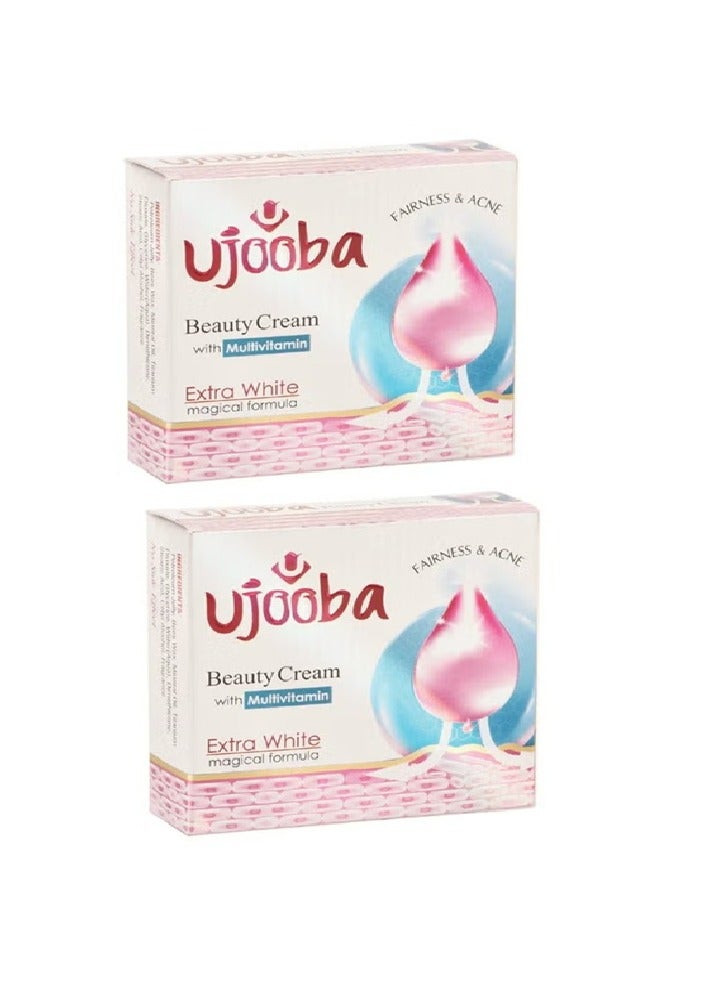 Ujooba Two Pieces of Beauty Cream With Multivitamin Extra White Magical Formula 