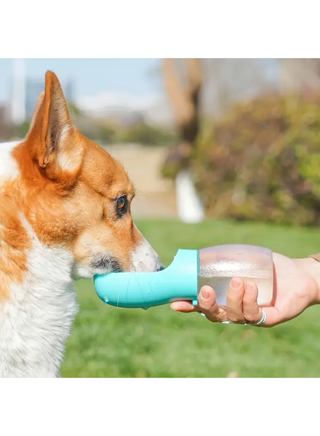 زجاجة ماء زرقاء محمولة للكلاب، مقبض مريح، تصميم مقاوم للانسكاب للمشي في الهواء الطلق وتسلق الجبال - Image 1