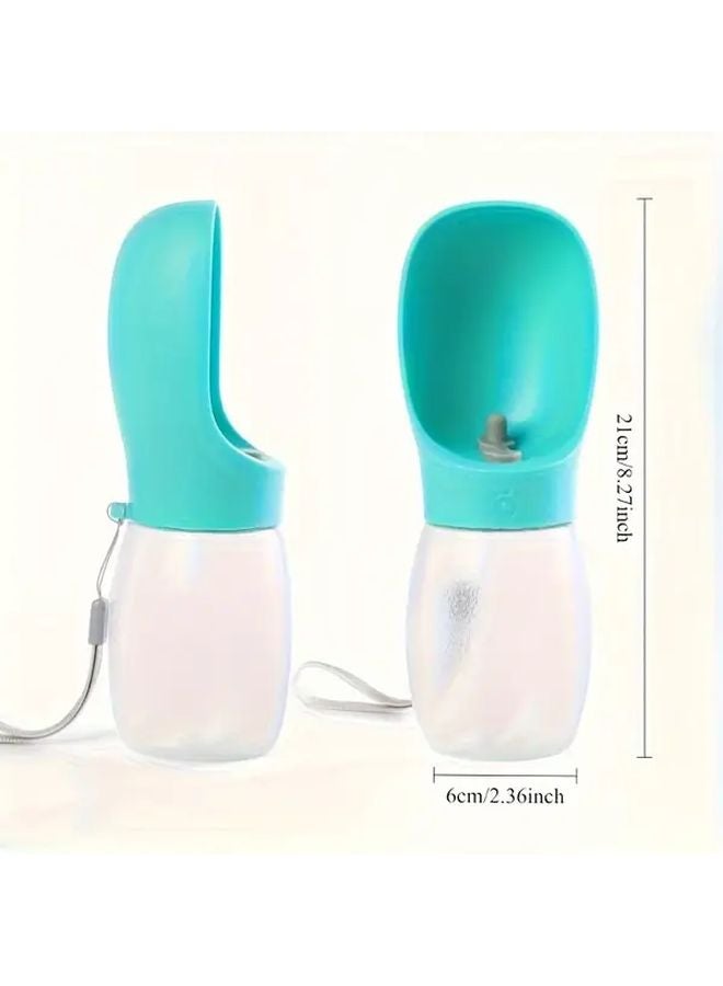 زجاجة ماء زرقاء محمولة للكلاب، مقبض مريح، تصميم مقاوم للانسكاب للمشي في الهواء الطلق وتسلق الجبال - Image 2