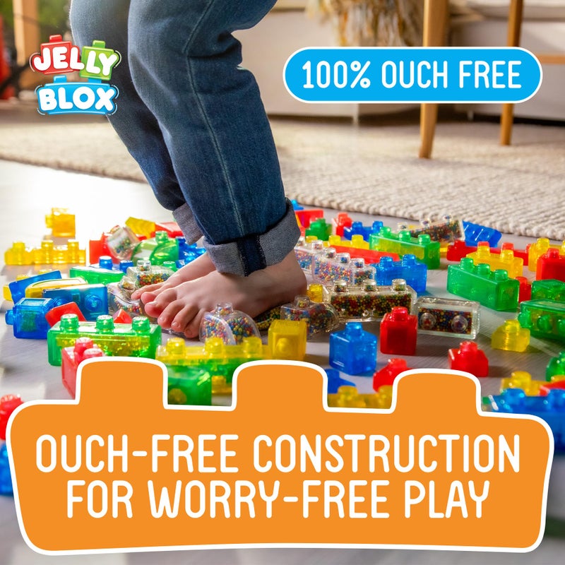 Jelly Blox Construction Dump Truck Set | 30 Pieces | Toddler & Preschool Building Blocks Kids Can Squeeze, Stretch, Squish | MESH ACCREDITED | Safety Tested & Ouch-Free | Sensory Play Toy Ages 2+ - Image 5