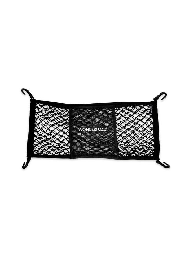 WONDERFOLD Heavy Duty Stroller Wagon Cargo Net for Extra Storage Space with Super Strechable Netting & Large Storage Capacity (Fits W2 & W4 Wagons Only), Black - Image 1
