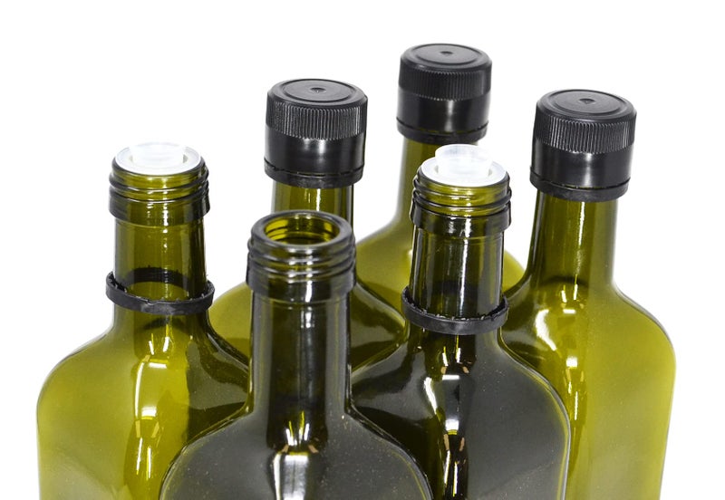 nicebottles Olive Oil Bottles with Cap & Pourer Fitment, Green, 750ml - Pack of 6 - Image 2