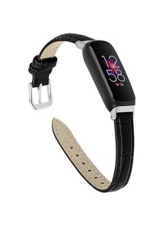 نيبمينينت حزام ساعة مصنوعة من جلد التمساح بتصميم أنبوبي يناسب Fitbit Inspire 1-3  - Image 1