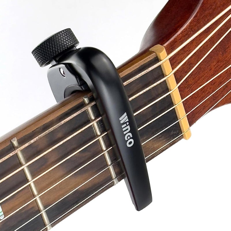 Wingo Guitar Capo Pro-Perfect Tension Capotraste -Black - Image 5
