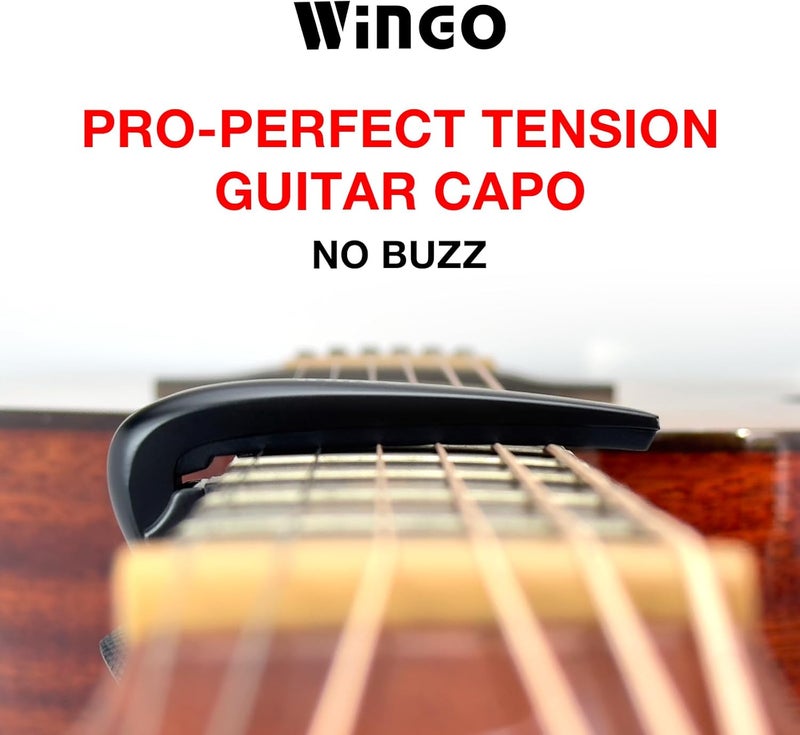 Wingo Guitar Capo Pro-Perfect Tension Capotraste -Black - Image 2