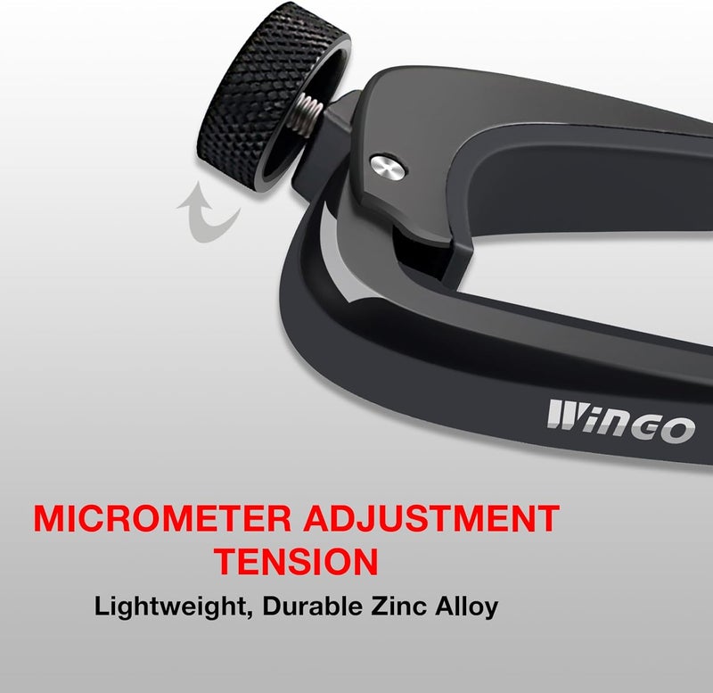 Wingo Guitar Capo Pro-Perfect Tension Capotraste -Black - Image 3