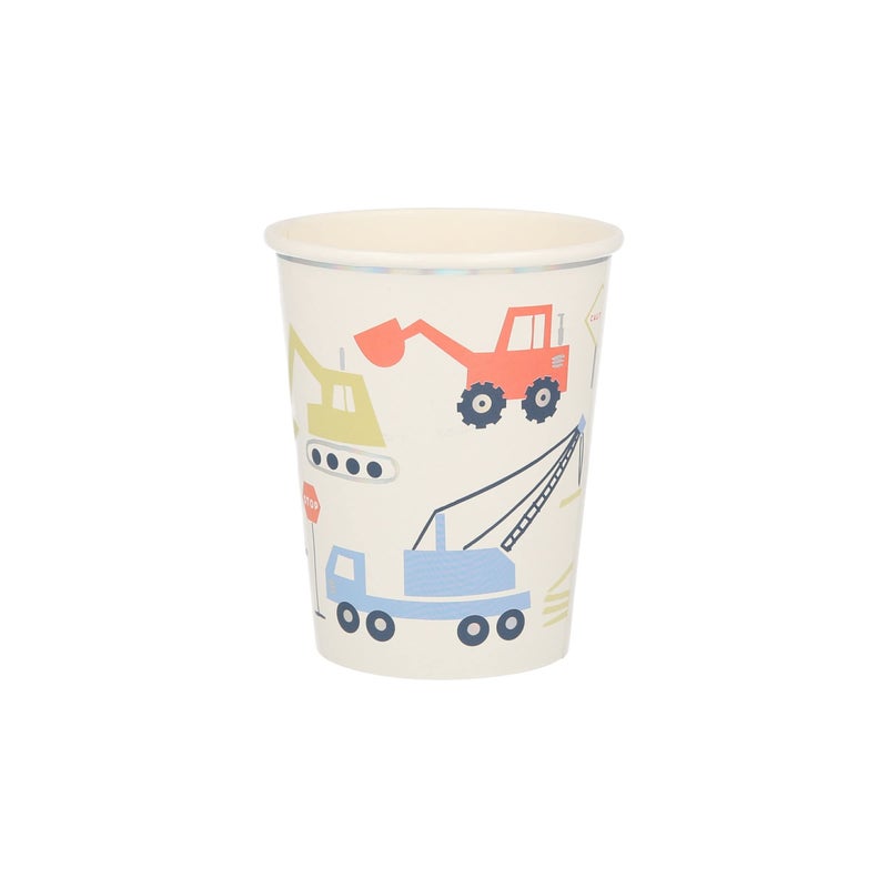 Meri Meri Meri Meri Construction Cups Pack of 8
