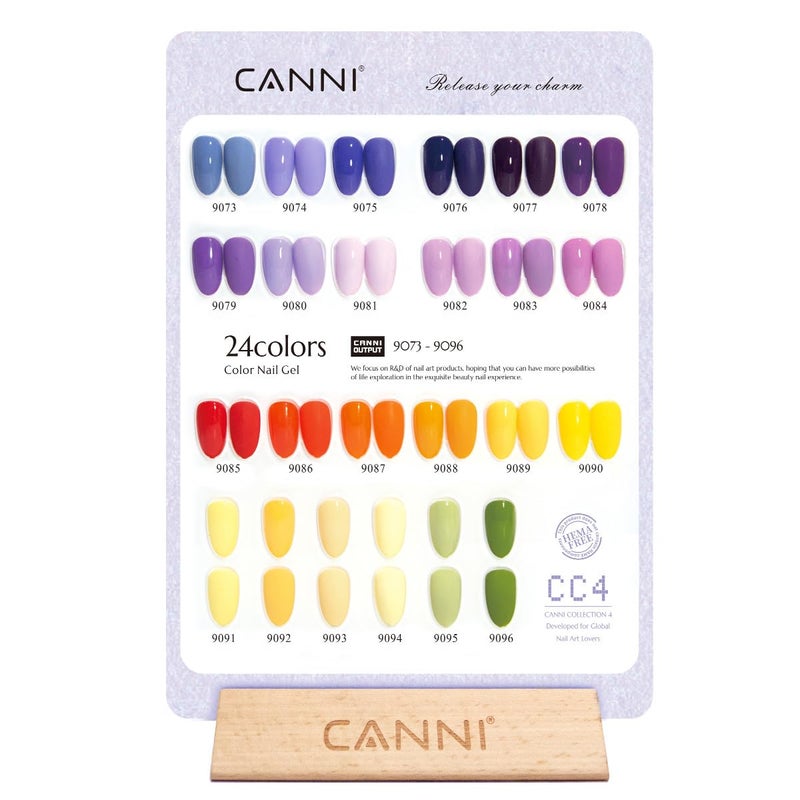 CANNI 30Pcs 9ML Hema-free Gel Nail Polish Set,Purple Gel Polish Yellow Red Orange Green Dark Purple Gel Polish Kit Color Soak Off LED Nail Art Starter Manicure Salon DIY at Home - Image 2