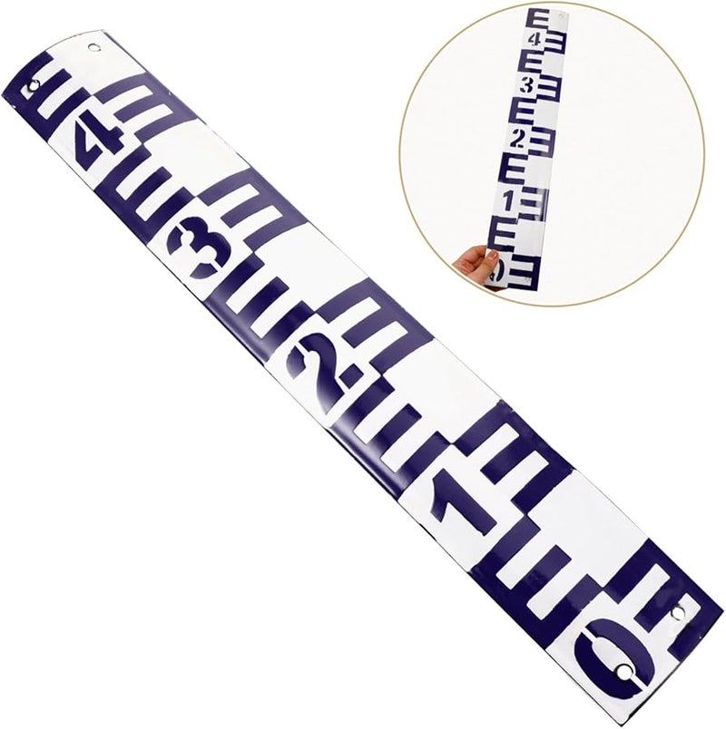 GANAZONO مقياس مستوى الماء بالمينا بطول 0.5 متر لقياس عمق المسبح سهل التنظيف والحمل - Image 4