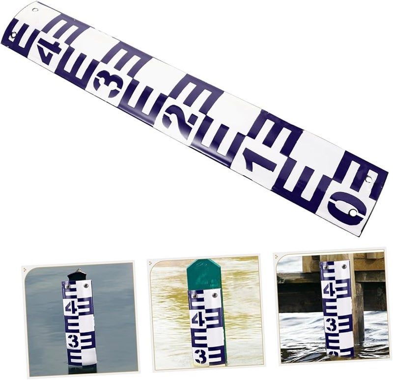 GANAZONO مقياس مستوى الماء بالمينا بطول 0.5 متر لقياس عمق المسبح سهل التنظيف والحمل - Image 5