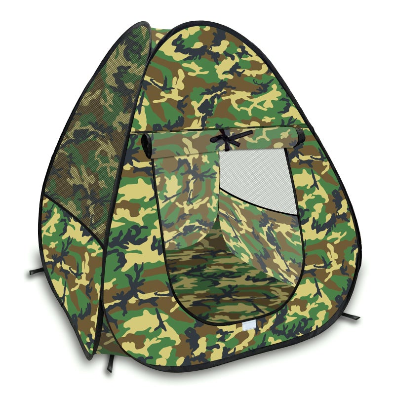 TikOnsYol Military Play Tent for Kids Army Camouflage Pop Up Play Tent Collapsible Playhouse Indoor Outdoor Portable for Boys and Girls - Image 3