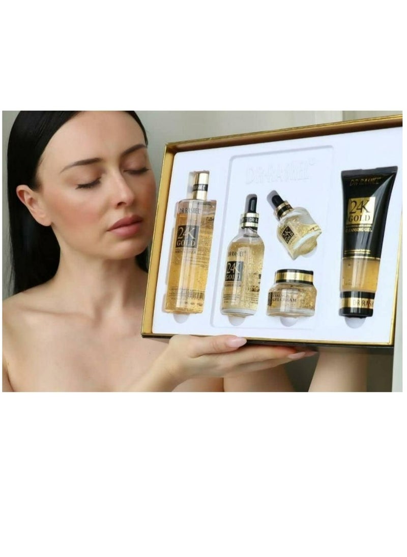 DR. RASHEL 24K Gold Radiance And Anti-Aging Skin Care 5 Piece Set  - Image 4