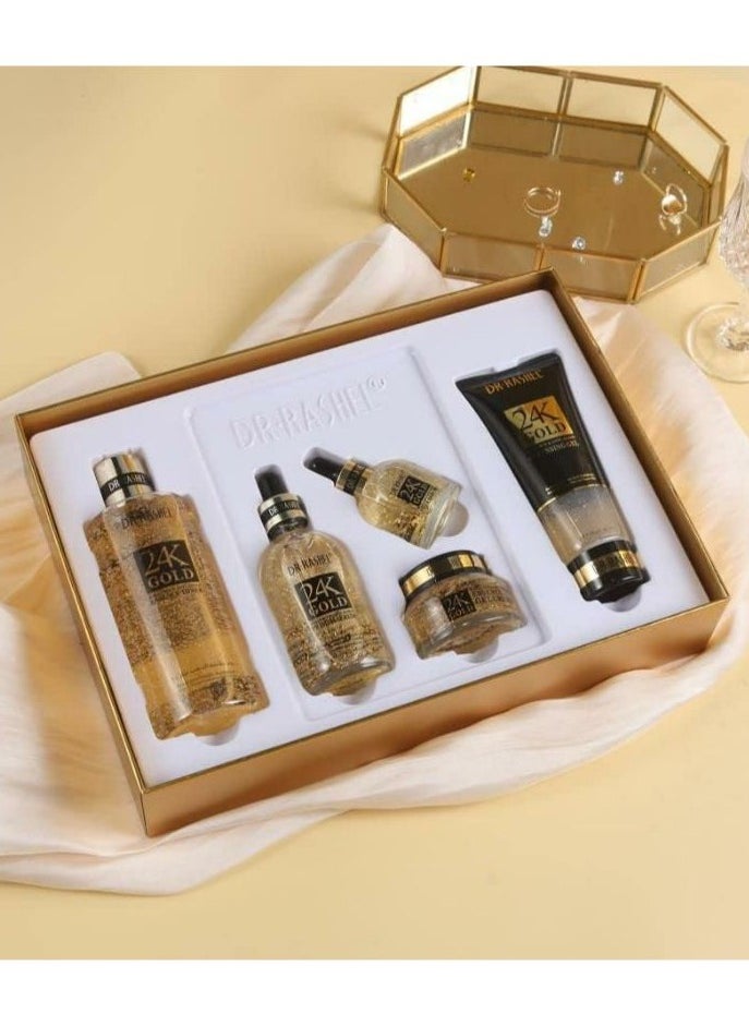 DR. RASHEL 24K Gold Radiance And Anti-Aging Skin Care 5 Piece Set  - Image 3