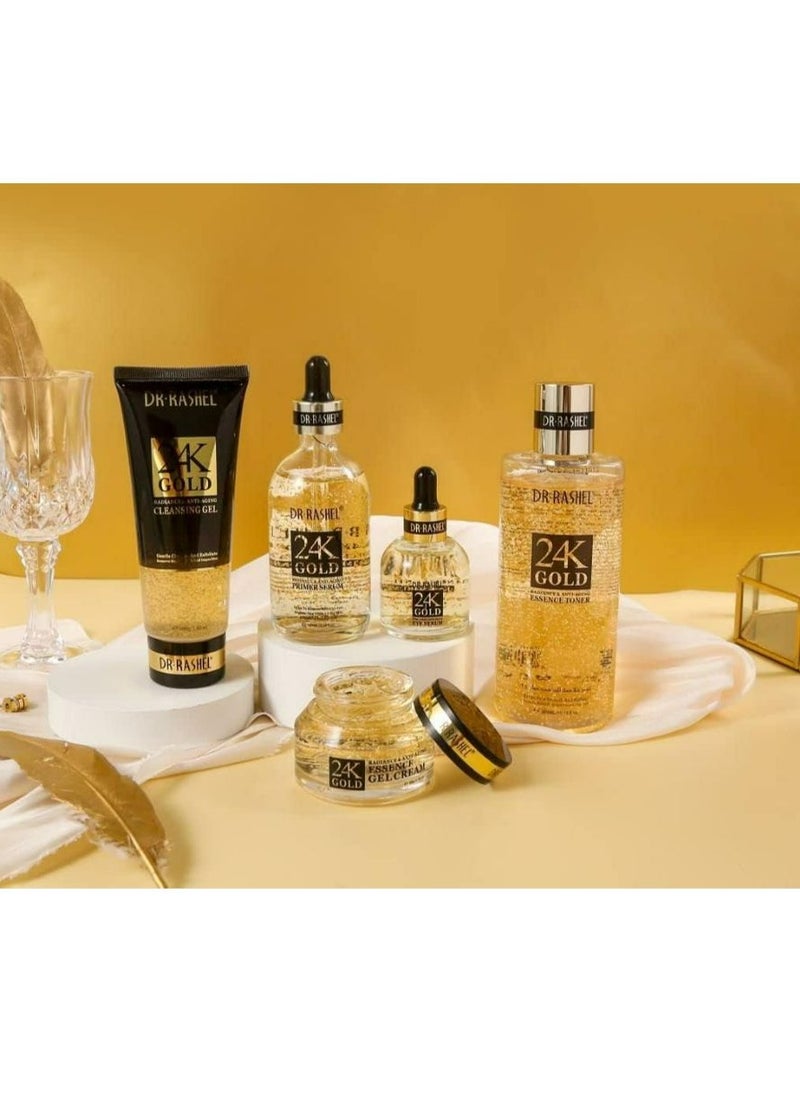 DR. RASHEL 24K Gold Radiance And Anti-Aging Skin Care 5 Piece Set  - Image 5