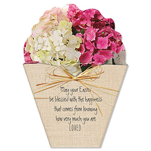 Current Die Cut Easter Bouquet Value Greeting Card Set - Value Pack of 8 Cards for Kids & Adults With White Envelopes, 4 Design Prints, Large 5" x 7" Greetings - Image 5