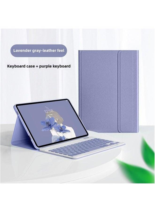 For Lenovo Small Keyboard Pad Plus11.5/P12 12.7 Inch/M10 Bluetooth Protective Cover-Colour: Leather Case + Keyboard-Product Type:Pad Pro 11.2/Tab P11 Pro Gen 2 11.2 - Image 1