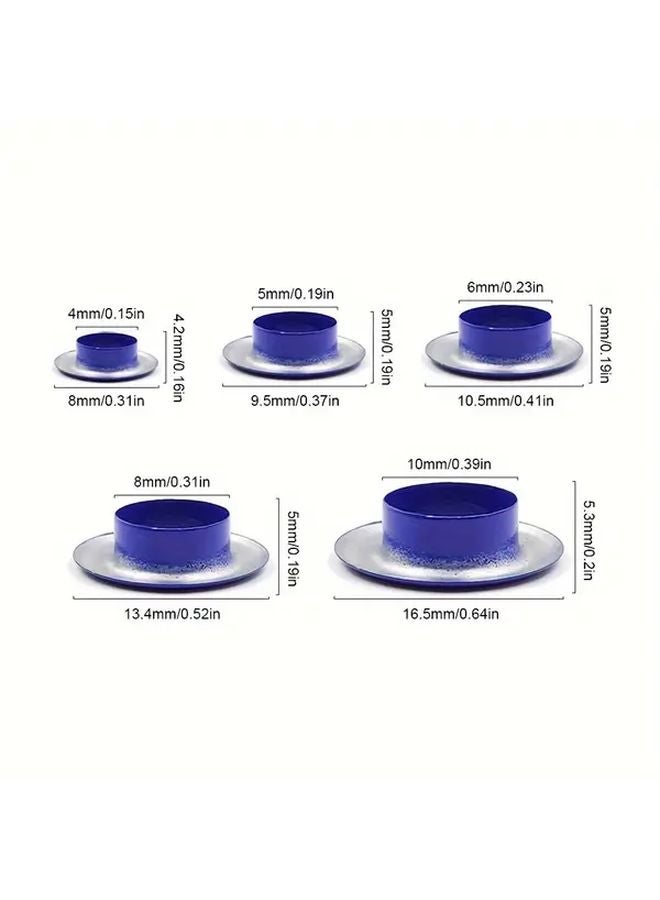 100 Sets 5mm Mix Color Metal Eyelets Grommets For Leathercraft DIY Shoes Belt Bag - Image 3