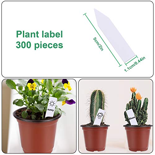 Augshy 250-Pack 4 Inch Plant Nursery Pots Seed Starting Pots Containers with 300 Labels for Indoor Outdoor Usage - Image 3