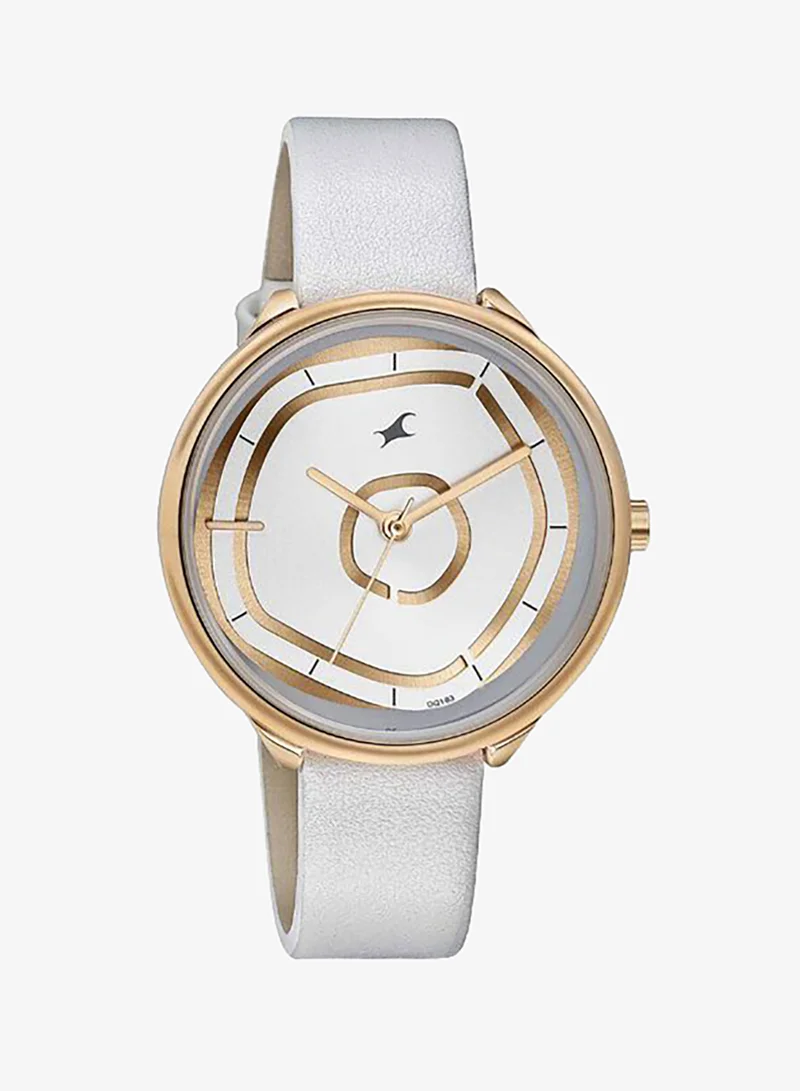 فاستراك Women's Leather Analog Watch 6303WL02 - 36 mm