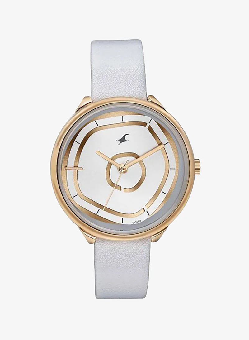 فاستراك Women's Leather Analog Watch 6303WL02 - 36 mm