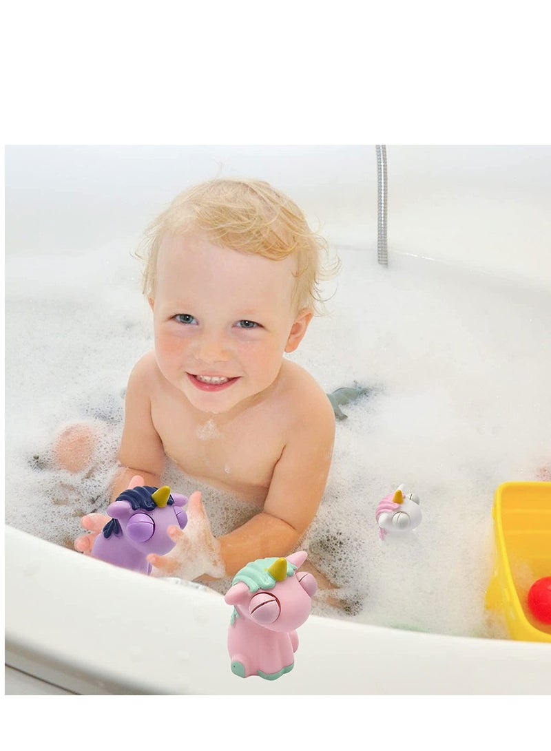 إكسفور لعبة كرات الضغط العصبي أحادية القرن، 3 قطع ألعاب ضغط مضحكة مضحكة، لعبة حسية يدوية مريحة للعينين تفرقع العينين وتساعد على تخفيف التوتر، لطيفة بعيون منبثقة مثالية للحفلات ومضادة للقلق ألعاب مكتب المكتب - Image 4