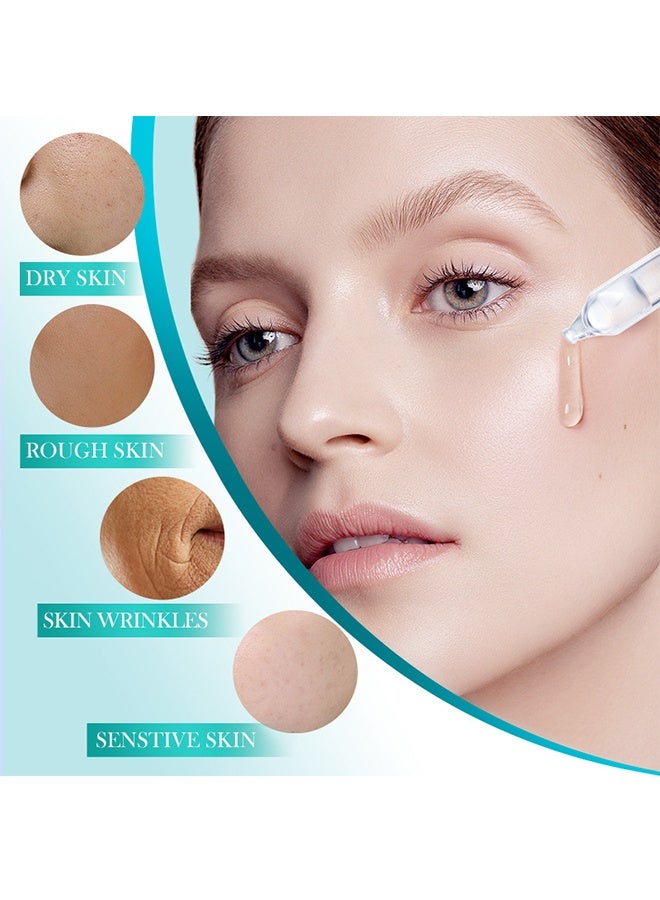 BIOAQUA Hyaluronic Acid Sub-Polish Serum, Deep Hydrating Facial Ampoules in 30 Single-Use Vials, Plumping Moisturizer & Pre-Makeup Prep - Image 3