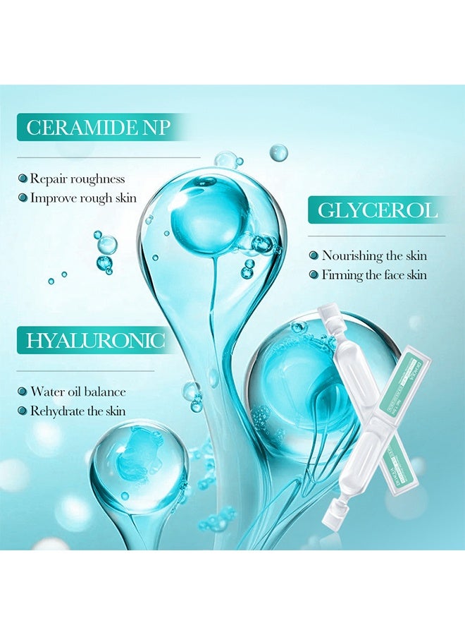 BIOAQUA Hyaluronic Acid Sub-Polish Serum, Deep Hydrating Facial Ampoules in 30 Single-Use Vials, Plumping Moisturizer & Pre-Makeup Prep - Image 4