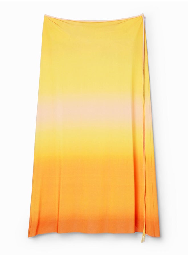 DESIGUAL تنورة متوسطة الطول من ديجراديه  - Image 5
