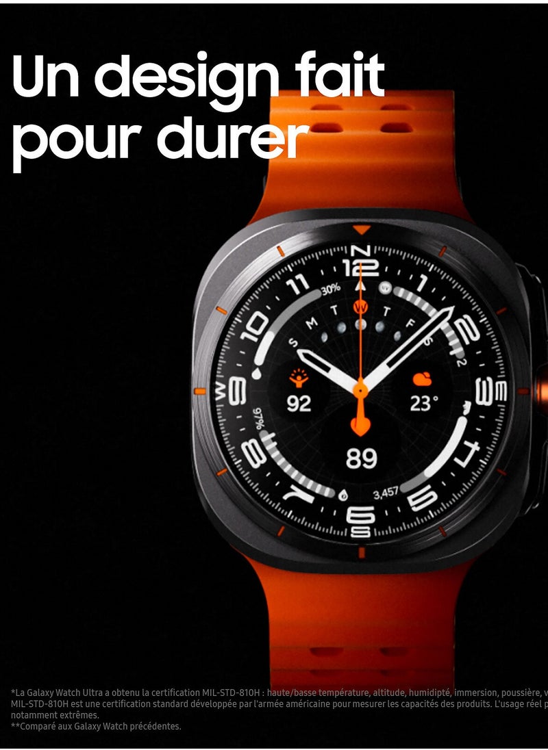 Ultra Smart Watch - 47mm - Titanium - Modern and elegant design with high-quality materials - Compatible with all phones - Orange - pzsku/Z5B1D28945E6111302157Z/45/_/1730187506/f54a51dd-116c-4e1e-a852-c1a33f59bfd2