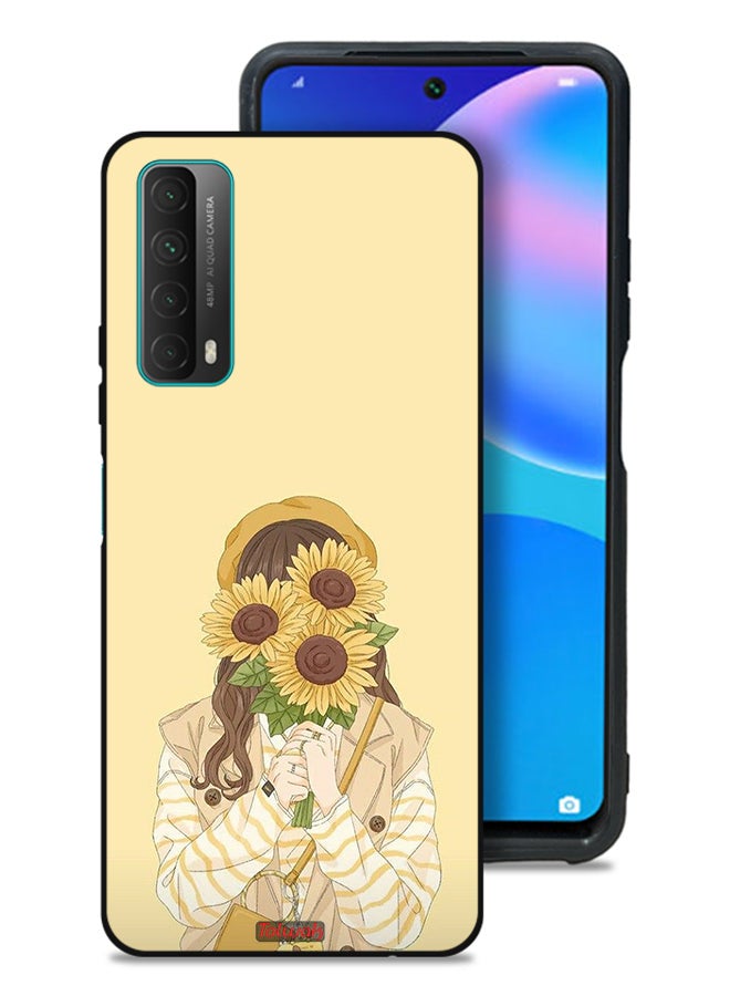Tolwak Huawei Y7a Protective Case Cover Hide Face With Sunflowers - Image 1